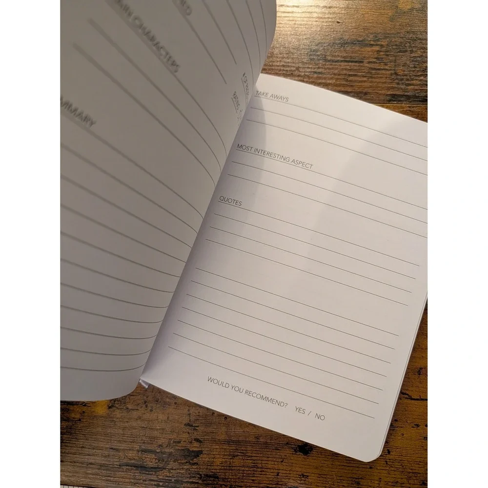 Well Read Literary Journal Book Tracker Guided Reading Log Hardcover Dusty Rose
